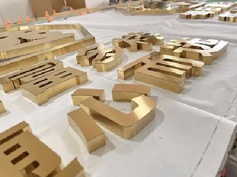 焦作拉丝不锈钢字的特点。